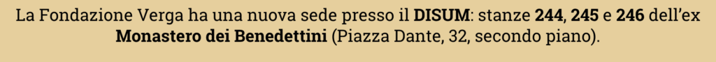 nuova sede fondazione verga